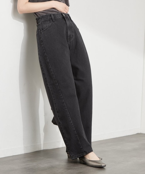 【Lee別注】バレルレッグデニムパンツ