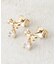 リボン×ビジュープチピアス