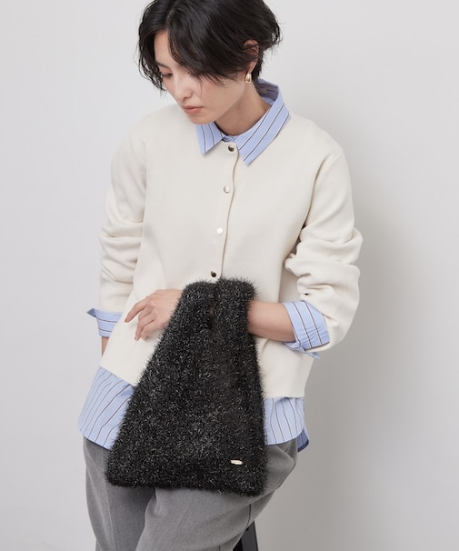 ラメニットバッグ