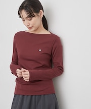 【PETIT BATEAU/プチバトー】ボートネック長袖Tシャツ