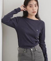 【PETIT BATEAU/プチバトー】ボートネック長袖Tシャツ