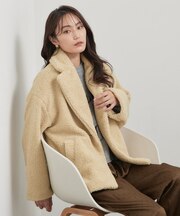ボアミドルPコート【洗える】