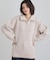 【洗える】ほど良くラフで女性らしい ハーフZIPニット