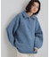 【洗える】ほど良くラフで女性らしい ハーフZIPニット