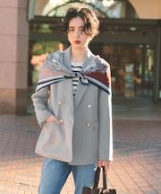 【通勤にもデイリーにも】CAVIAN 金ボタンダブルブレストジャケット