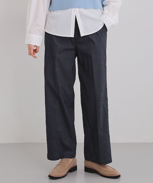 【通勤にもデイリーにも】CAVIAN ベーシックワイドパンツ/セットアップ可