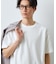 【ジャケットインにもおすすめ！】ジャカード リンクス半袖Tシャツ 洗濯機OK