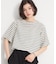 【M-XL/二の腕カバー】さらり麻調メッシュ5分袖ブラウス
