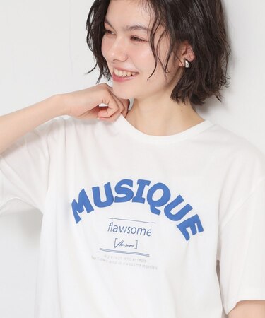 【ひんやりさらさら】ロゴアソートクルーネックTシャツ