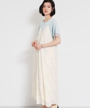 ほんのり品の良い甘さ レースキャミワンピース