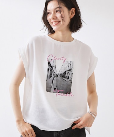 【ひんやりさらさら】軽やかに着られる プリントTシャツ