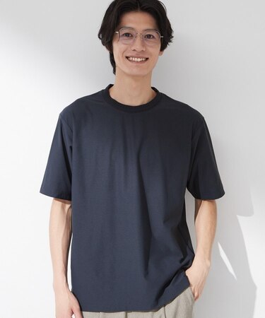 【吸水速乾/UVカット/接触冷感】ミニリップル半袖Tシャツ