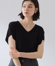 【さらっとタッチ】Vネックニット