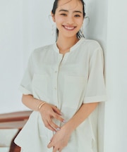【M-XL/秋始めにちょうどいい】細見え5分袖Wポケットシャツ