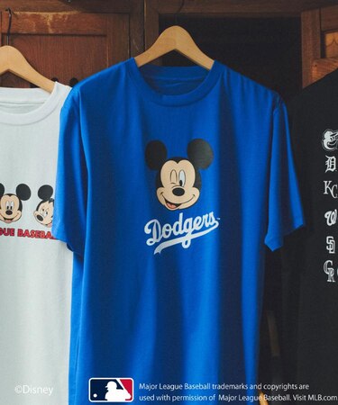 【Disney】【MLB】スペシャルデザイン半袖Tシャツ