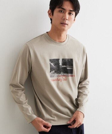 【洗濯機OK】フォトプリント 長袖Tシャツ