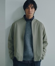 【洗濯機OK/ストレッチ】FLEX LINE リブブルゾン