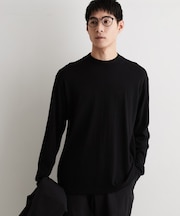 Kuro ウール混モックネックニット