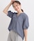 【S-LL/洗濯後しわになりにくい】ランタンスリーブで女性らしく 5分袖スキッパーブラウス