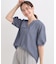 【S-LL/洗濯後しわになりにくい】ランタンスリーブで女性らしく 5分袖スキッパーブラウス