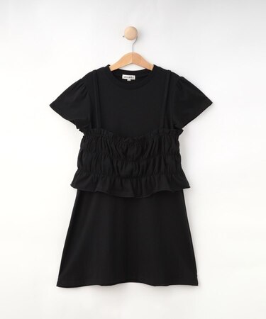 【130-150cm】キャミ付きワンピース