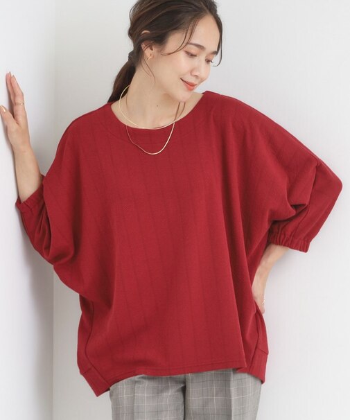 【S-LL/7分袖】ゆるシルエットが心地よい ドルマントップス