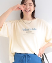 【洗濯機可/S-LL/選べる6柄】切りっぱなしお袖がこなれカジュアル 5分袖シアーTシャツ