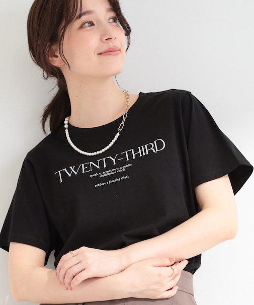 【S-LL/洗濯機可】大人のベーシックカラープリントTシャツ