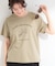 【S-LL/洗濯機可】大人のベーシックカラープリントTシャツ