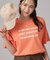 【S-LL/洗濯機可】大人っぽく着られる ジェルロゴプリントTシャツ