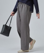 【S-LL】美脚見えが叶う センタープレスフレアパンツ