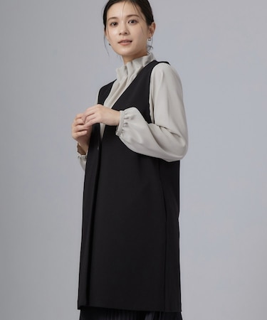 セレモニーカットジョーゼットロングジレ