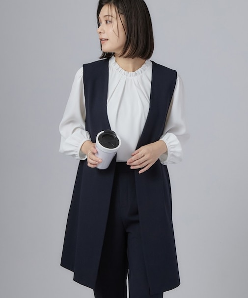 セレモニーカットジョーゼットロングジレ