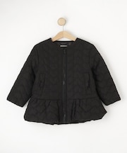 【110-140cm】ハートキルトペプラムジャケット