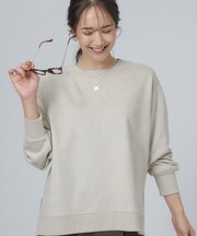 【S-LL/体型カバー/セットアップ可】インせず着られる やわらか スエード調トップス