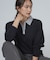【S-LL/洗濯機可】やわらかな着心地 襟付きニット