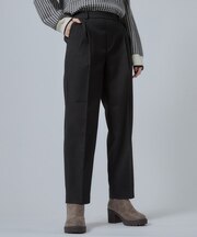 【セットアップ可/あったか/イージーケア/ぱちぱちしにくい】両面微起毛テーパードパンツ