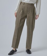 【セットアップ可/あったか/イージーケア/ぱちぱちしにくい】両面微起毛テーパードパンツ