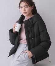 河田ダウンショートコート 【洗濯機OK/静電気防止(裏地)/撥水/XS-3L】