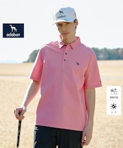 【ADABAT NAVY】接触冷感/抗菌防臭/UVカット クールデオドラントジャージ 半袖ポロシャツ