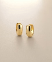K18中空甲丸 中折れピアス