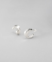 シルバー フローツイストピアス