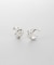 シルバー スモールフープ ノットピアス