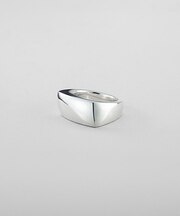 シルバー シフトシグネットリング