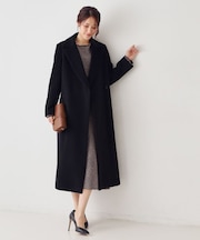 【カシミヤ100%】ロングガウンコート