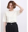【UVカット・洗濯機◎】Tシャツ感覚で着られるコットン混ニット