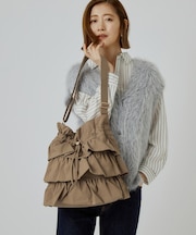 人気BAGにドット柄・レースが新登場!ティアードドロストショルダー