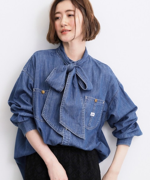 【Lee×grove別注】DENIM BOWTIE SHIRTS
