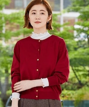 【前後2WAY】さりげなく、上品にきらめく ニットカーディガン