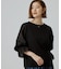 異素材のふんわり袖で着映える キャンディースリーブトップス